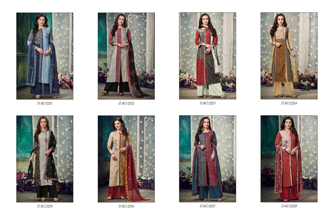 Rangoon Presents Non Stop Long Kurtis With Palazzo Set Rangoon Presents Non Stop Long Kurtis With Palazzo Set